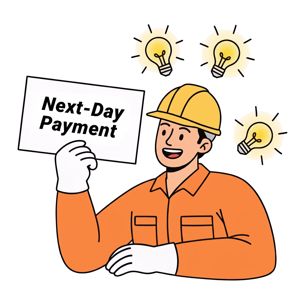 next day payment